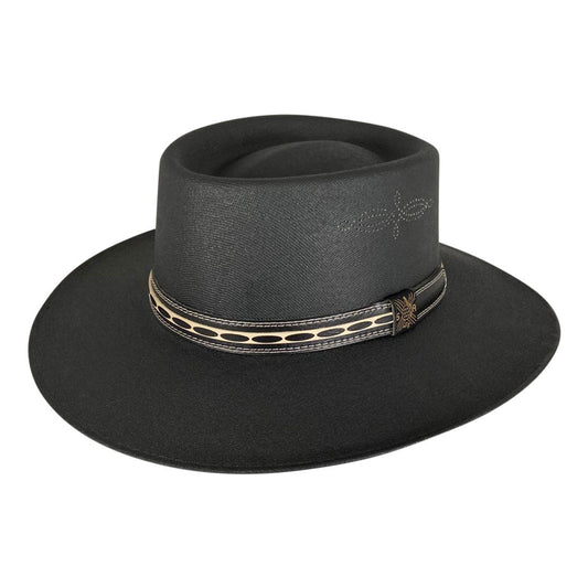 Angel Eyes Wide Brim Hat Handmade from 100% Oaxacan Cotton - Black