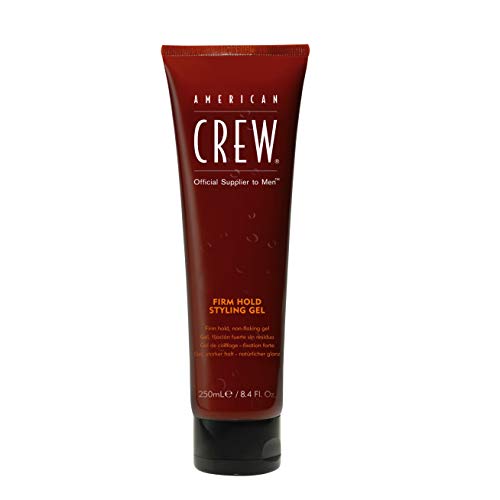 American Crew Men's Hair Gel, Firm Hold, Non-Flaking Styling Gel, 8.4 Fl Oz