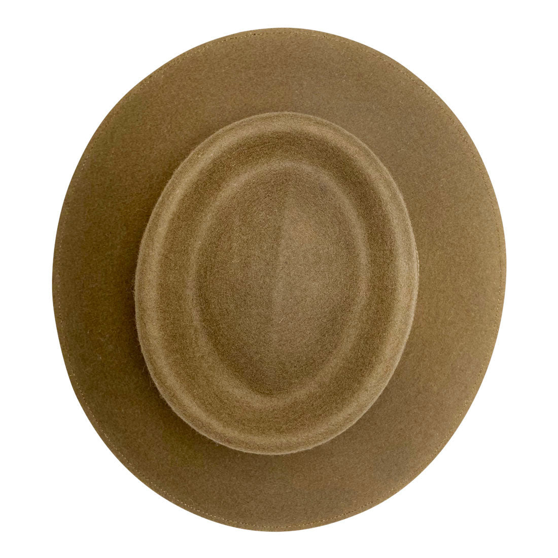 Angel Eyes Wide Brim Hat Handmade from Oaxacan Sheep's Wool - Brown