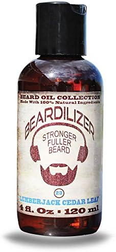 Beardilizer ® Beard Oil Collection - #23 Lumberjack Cedar Leaf 4 Oz - Made with 100% Natural Ingredients