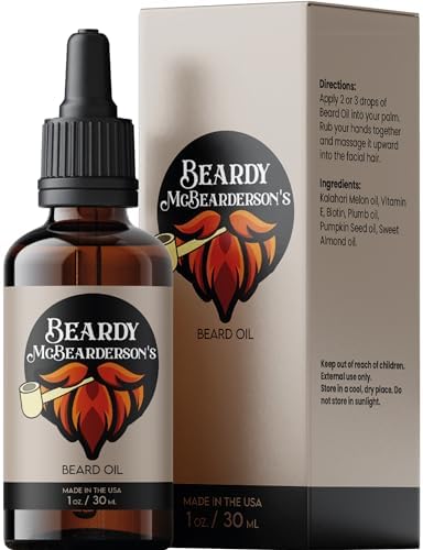Beardy Oil - Kalahari Melon Oil, Biotin, Vitamin E, Plum Oil | Vanilla and Sandalwood