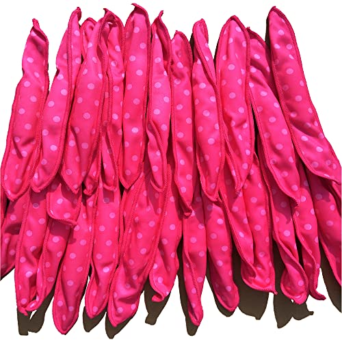 Aimin Soft Curlers for Overnight Heatless Curls, No Heat Foam Rollers for Long Hair, Satin Sponge Curlers (30 pcs, pink)