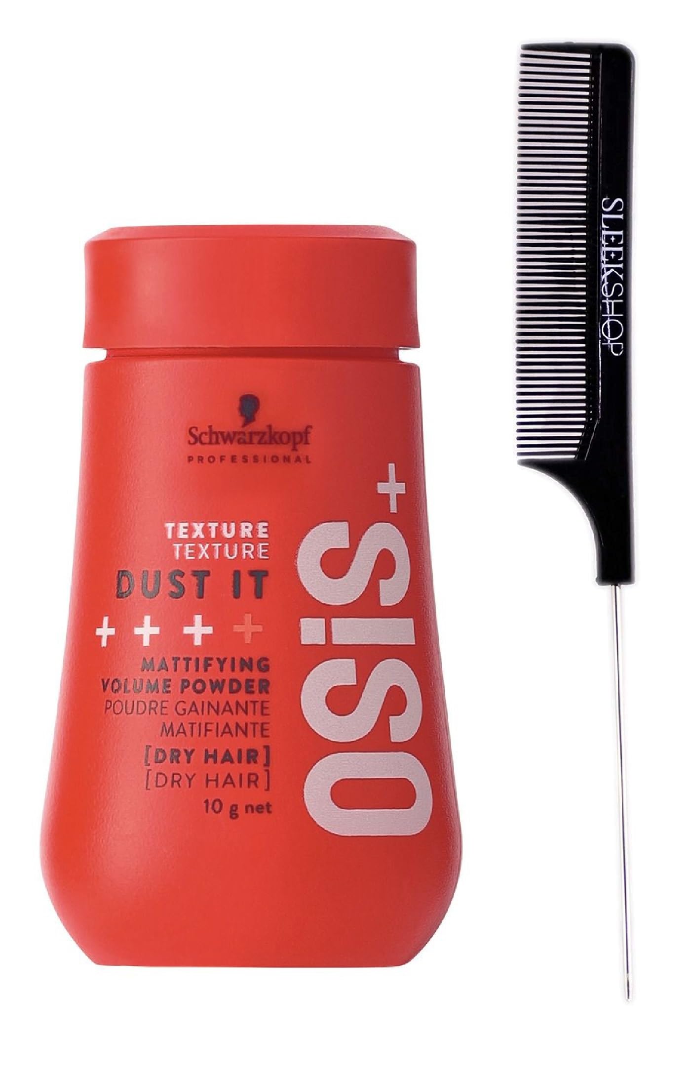 Schwarzkopf OSiS Dust It - Mattifying Powder (with Sleek Steel Pin Tail Comb)(0.35 oz)