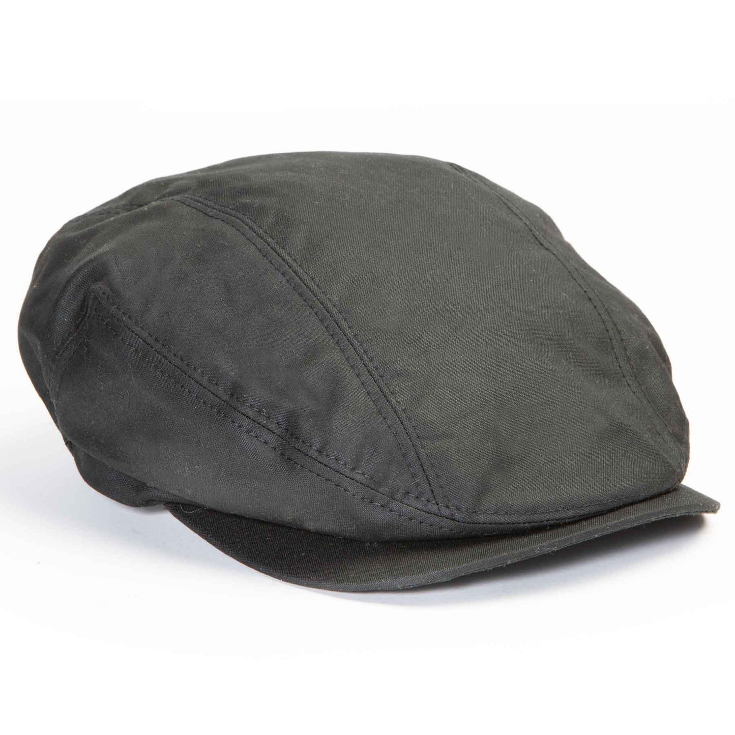 Waxed Newsboy Cap- Waterproof- Black