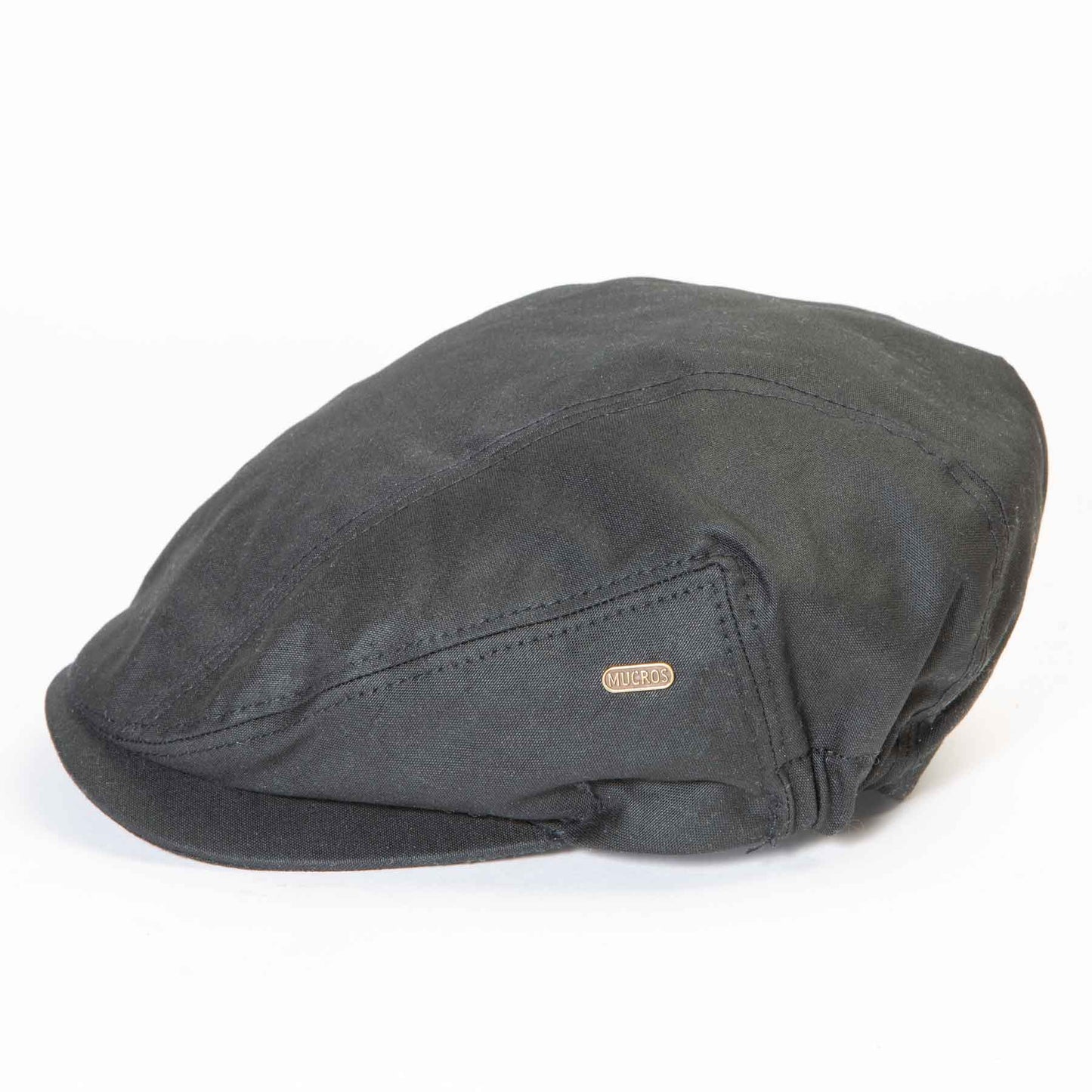 Waxed Newsboy Cap- Waterproof- Black
