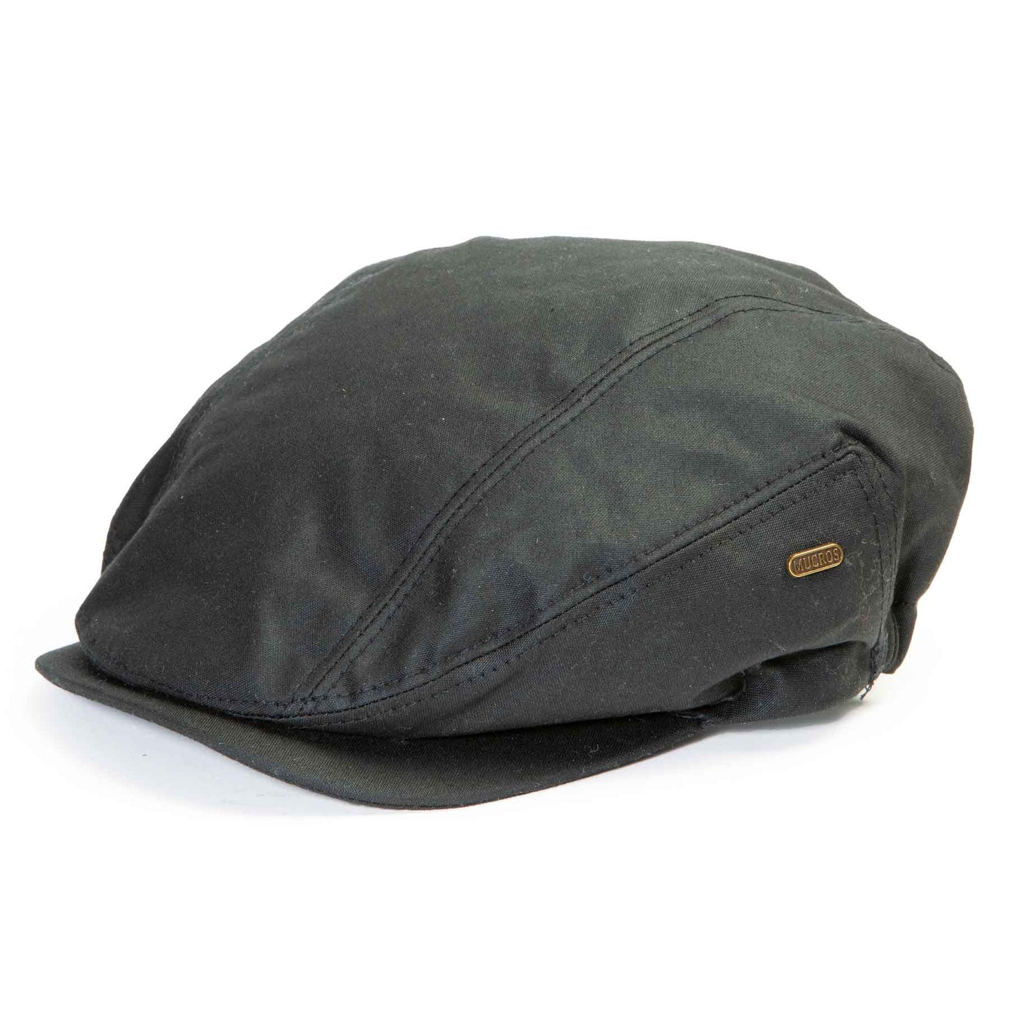 Waxed Newsboy Cap- Waterproof- Black