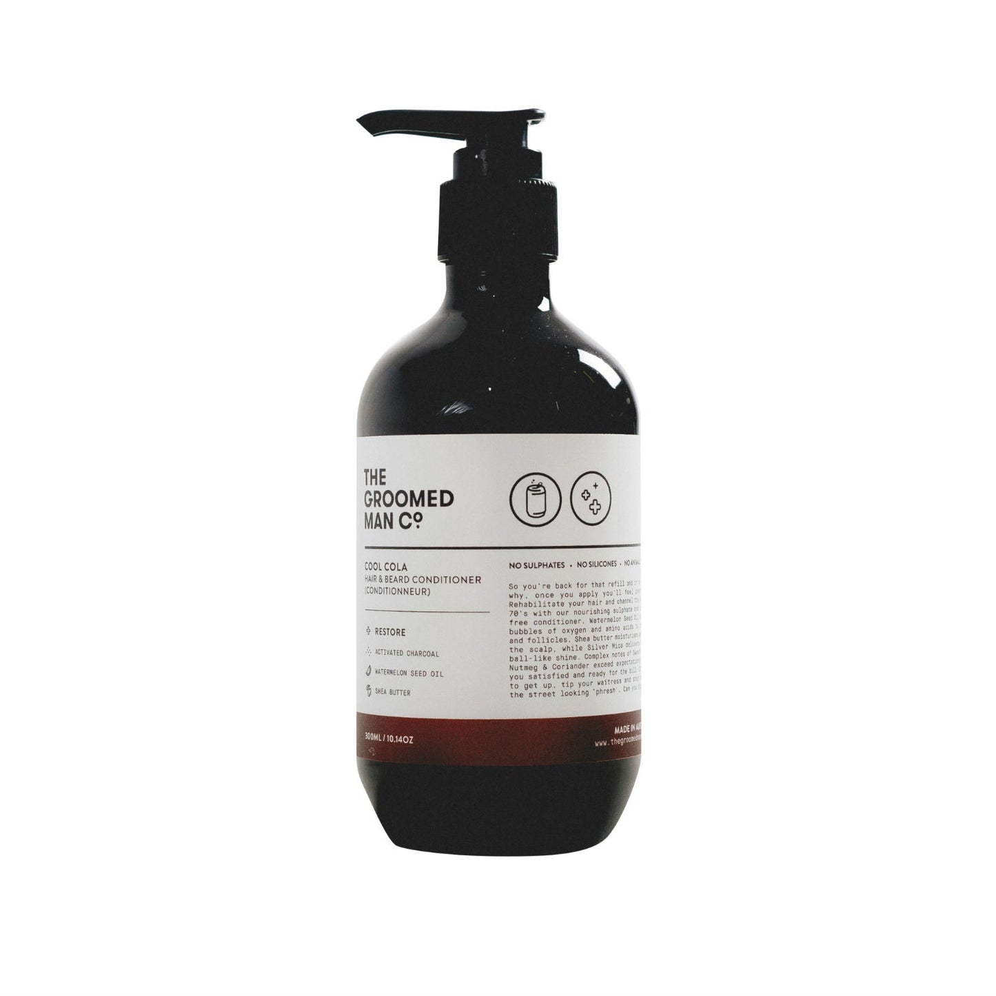 The Groomed Man Co. Cool Cola Hair + Beard Conditioner (300ml)