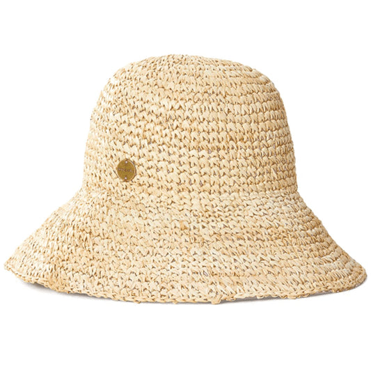 W Crochet Straw Bucket Hat SP23