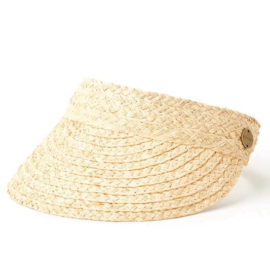W Essential Straw Visor Hat SU23