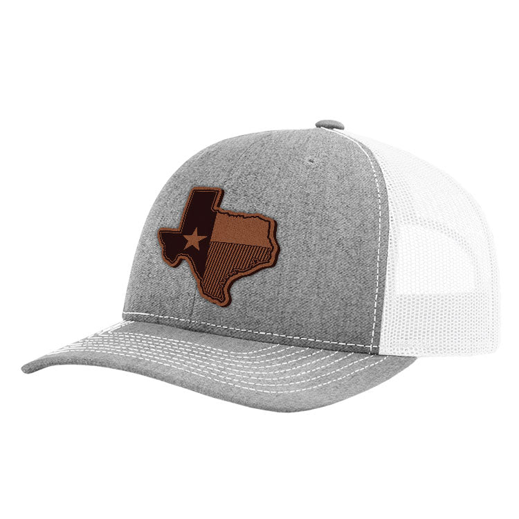 TX State Flag Leather Patch Hat
