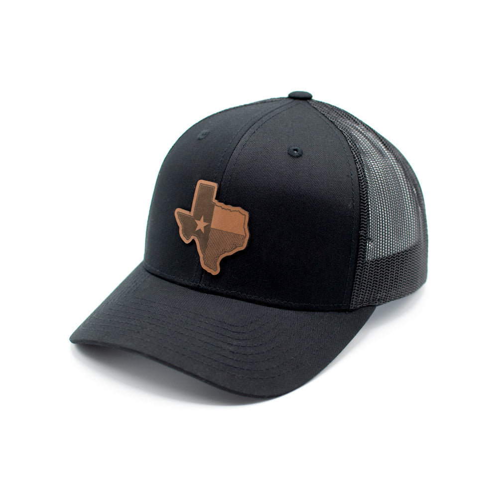 TX State Flag Leather Patch Hat