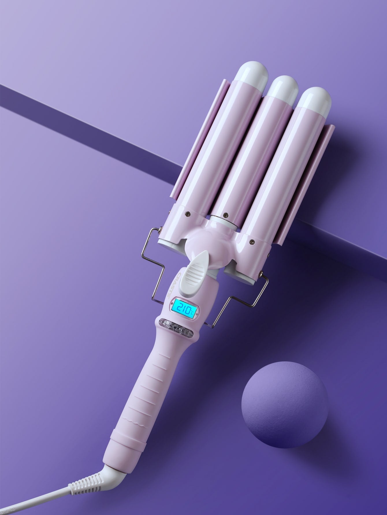 Temperature Display Hair Curling Iron