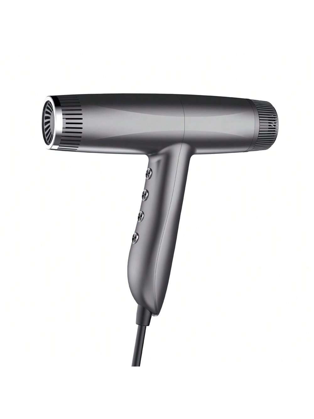 Black 110000rpm High Speed Negative Ion Hair Dryer With Intelligent Temperature Control Lcd Display, Quieter & Super Light Design, 200 Million Negative Ions Protection For Quick Drying And Hair Care