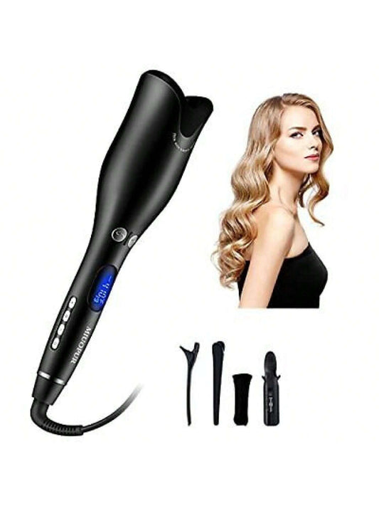 Automatic Hair Curling Iron with Ceramic Ionic Barrel Smart Anti-Stuck Auto Ro