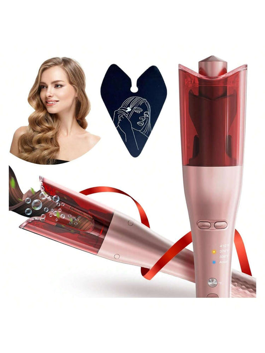 Automatic Curling Iron, 2023 Upgraded Rotating Curling Iron With Anion To Hair, Double Layer Heat Shield, Smart Anti-Stuck, Auto Shut-OffHair Curler With Dual Voltage, Hair Styling Tools