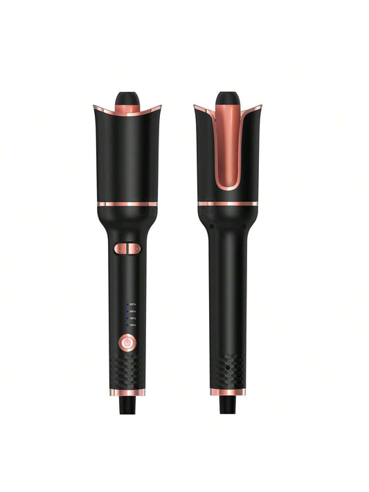 Automatic Hair Curler Ceramic Curling Iron, With Timer And Dual Voltage, Rotating Curling Wand