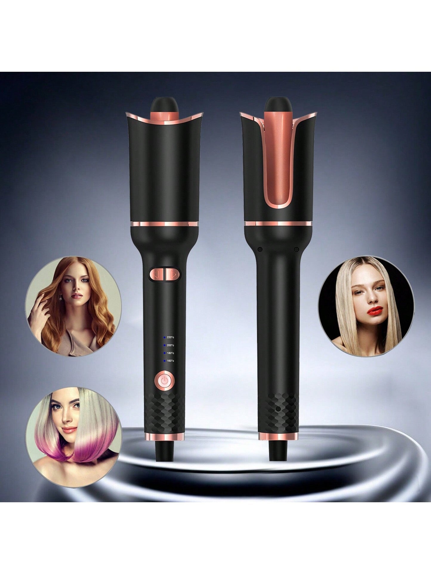 Automatic Hair Curler Ceramic Rotating Hair Curling Iron Curling Wand Air Spin And Curl Curler Hair Waver Fast Hair Styling Tool 4th Temps Setting