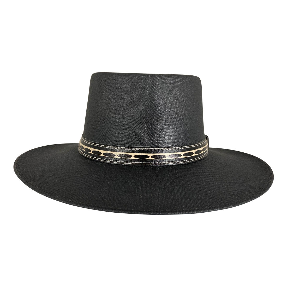 Angel Eyes Wide Brim Hat Handmade from 100% Oaxacan Cotton - Black