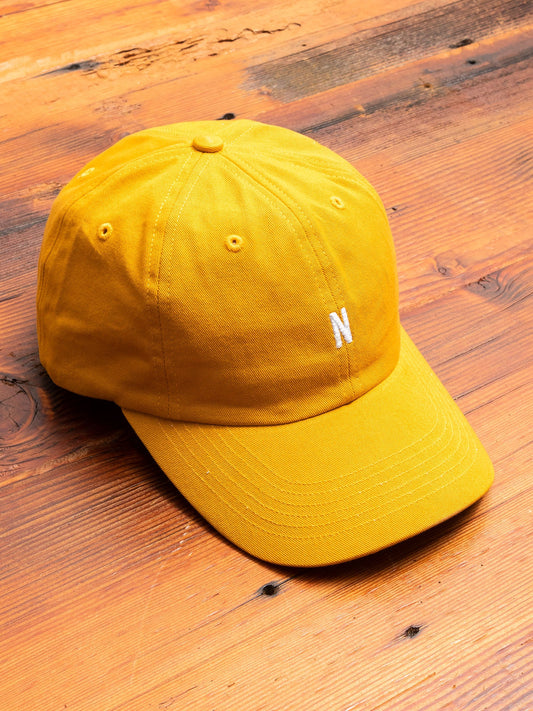 Twill Sports Cap in Chrome Yellow