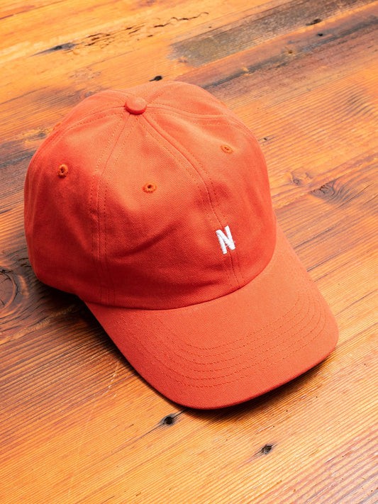 Twill Sports Cap in Red