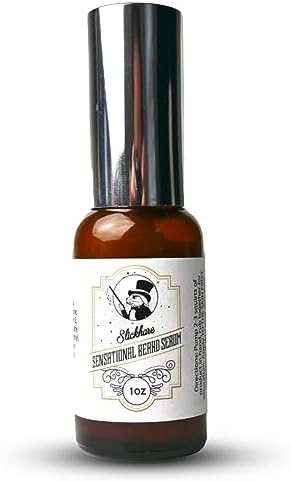 Slickhare Beard Growth Serum with Biotin, Natural Beard Care for Thicker, Fuller Healthier Beard & Control Frizz with Natural Ingredients
