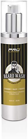 Beard Growth Shampoo & Wash- Stimulates & Repairs New Follicle Growth. Grow Stronger, Thicker, Fuller, Longer, Healthier Beard & Mustache Hair.
