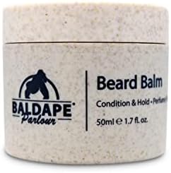 Baldape Parlour Beard Balm Condition and Hold for Shiny and Soft Beard Suitable for All Beard Types Perfume Free 50ml
