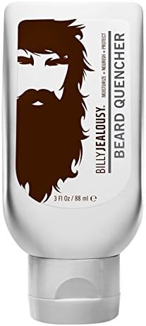 Billy Jealousy Beard Quencher, Nourishing and Strengthening Moisturizer for Mane and Skin with Shea Butter, Amino Acids and Black Oat Seed, Fights Frizz, Relieves Itch and Flakes, 3 Fl Oz