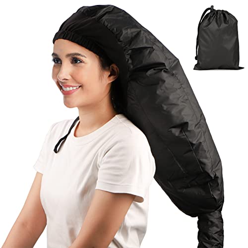 Bonnet Hooded Hair Dryer Attachment, Segbeauty Extra Large Adjustable Deep Conditioning Cap, Upgraded Drying Heat Cap with Elastic Strap for Natural Curly Textured Hair Care, Fast Drying, Styling