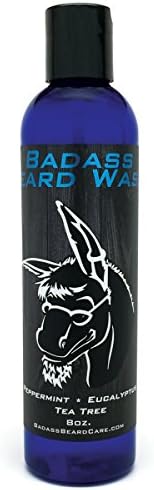 Badass Beard Care Beard Wash for Men - Makes Your Beard Smell Fresh and Clean, Keeps Beard Hair Light, and Skin Hydrated and Refreshed, 8oz