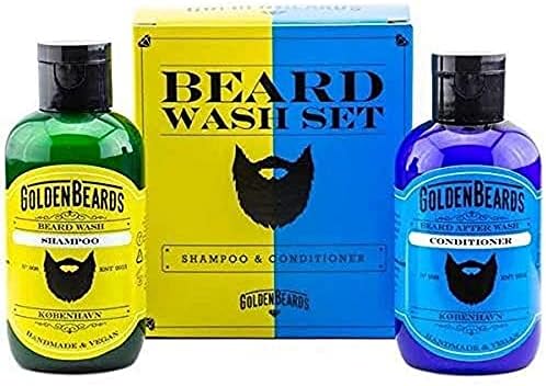 Beard Shampoo and Conditioner Set. The perfect combination for washing your beard 100ml + 100ml of Handmade Product especially made for your beard. MADE IN DENMARK