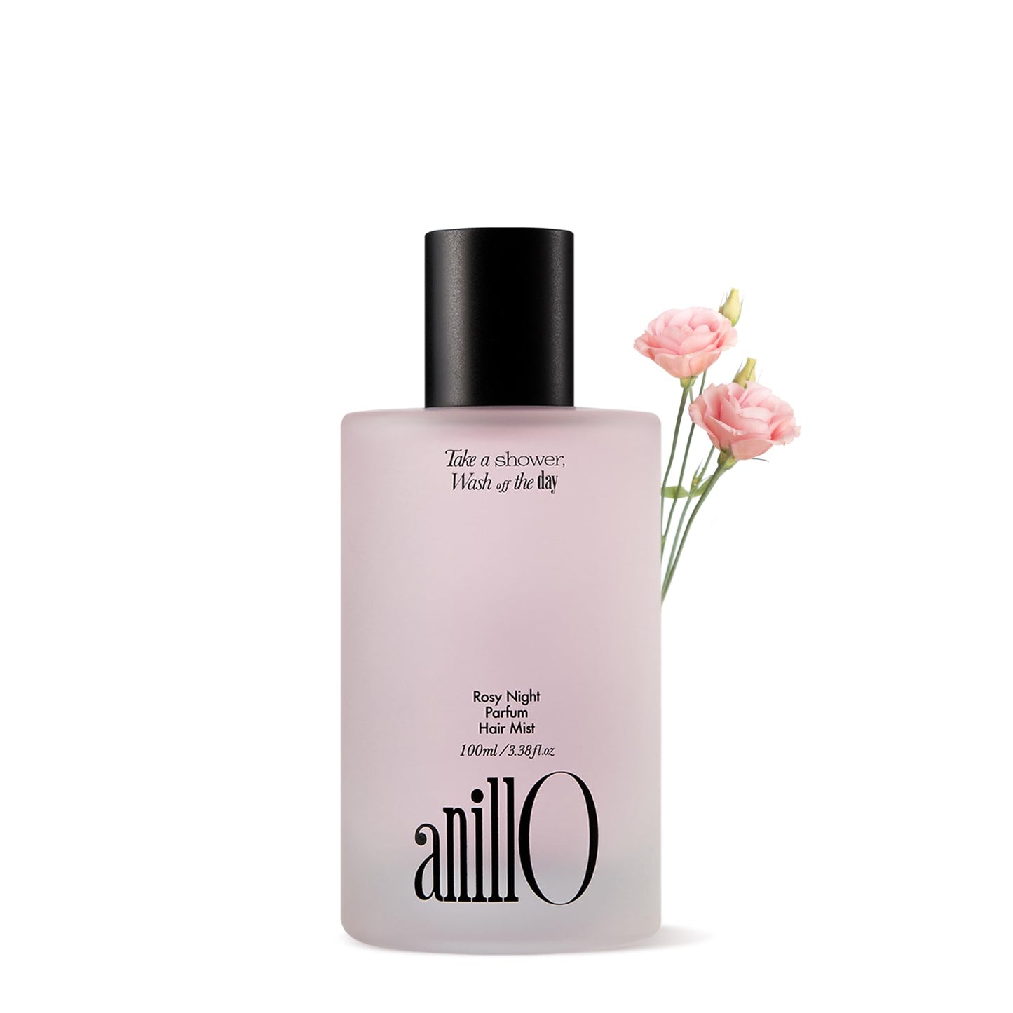 ANILLO Rosy Night Parfum Hair Mist 100ml / 3.38 fl. Oz, Vegan Haircare with Damask Rose Extract and Rosehip Oil for All Hair Type, Hair Perfume, Silicone & Paraben Free