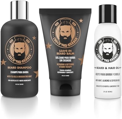 Beard kit, beard care kit with beard shampoo, beard and hair oil, beard balm, beard care kit for men, unique premium set