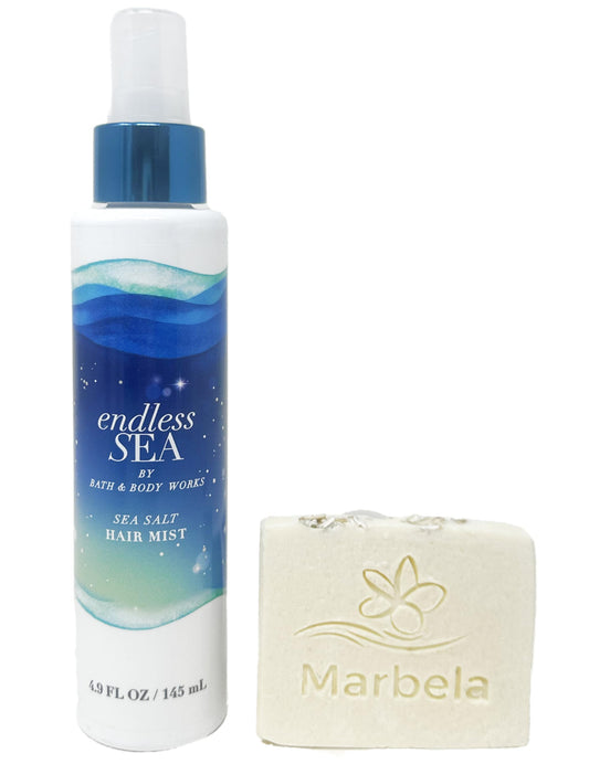 Bath & Body Works Endless SEA Hair Mist With a Natural Oats Sample Soap.