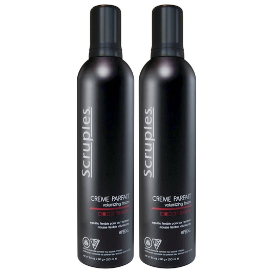 Scruples Creme Parfait Volumizing Foam - Rich & Weightless Styling Foam for Ultimate Smoothing Control, Hydration & Frizz-Free Hold - Alcohol-Free Hair Mousse for All Hair Types (Pack of 2)