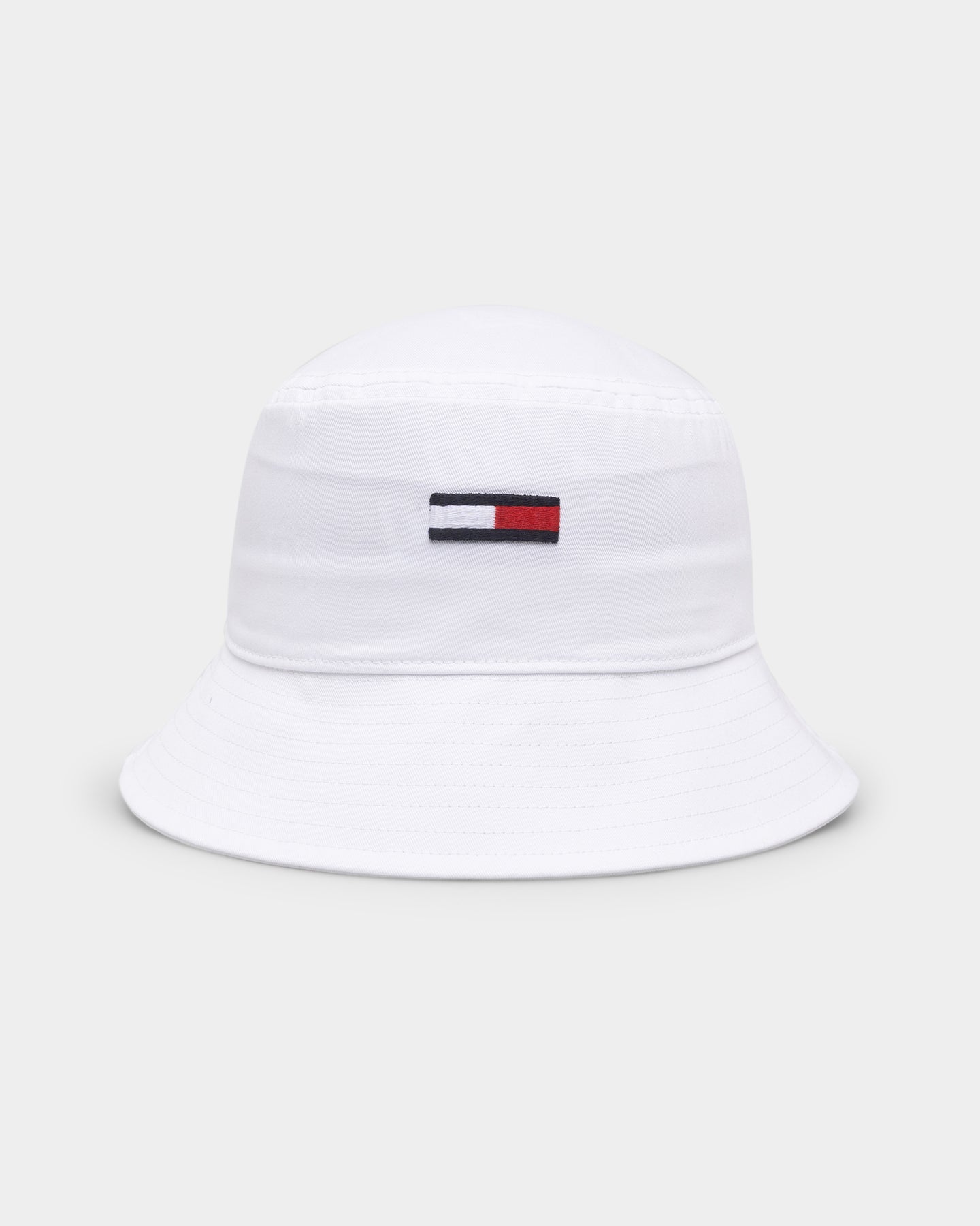 Tommy Jeans Flag Bucket Hat White
