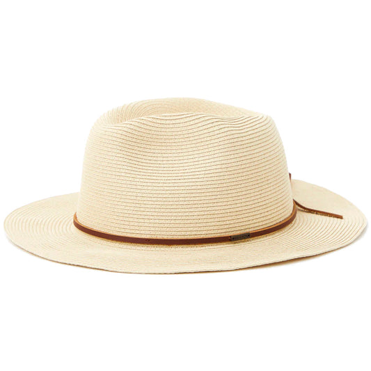 W Wesley Straw Packable Fedora Hat SU23