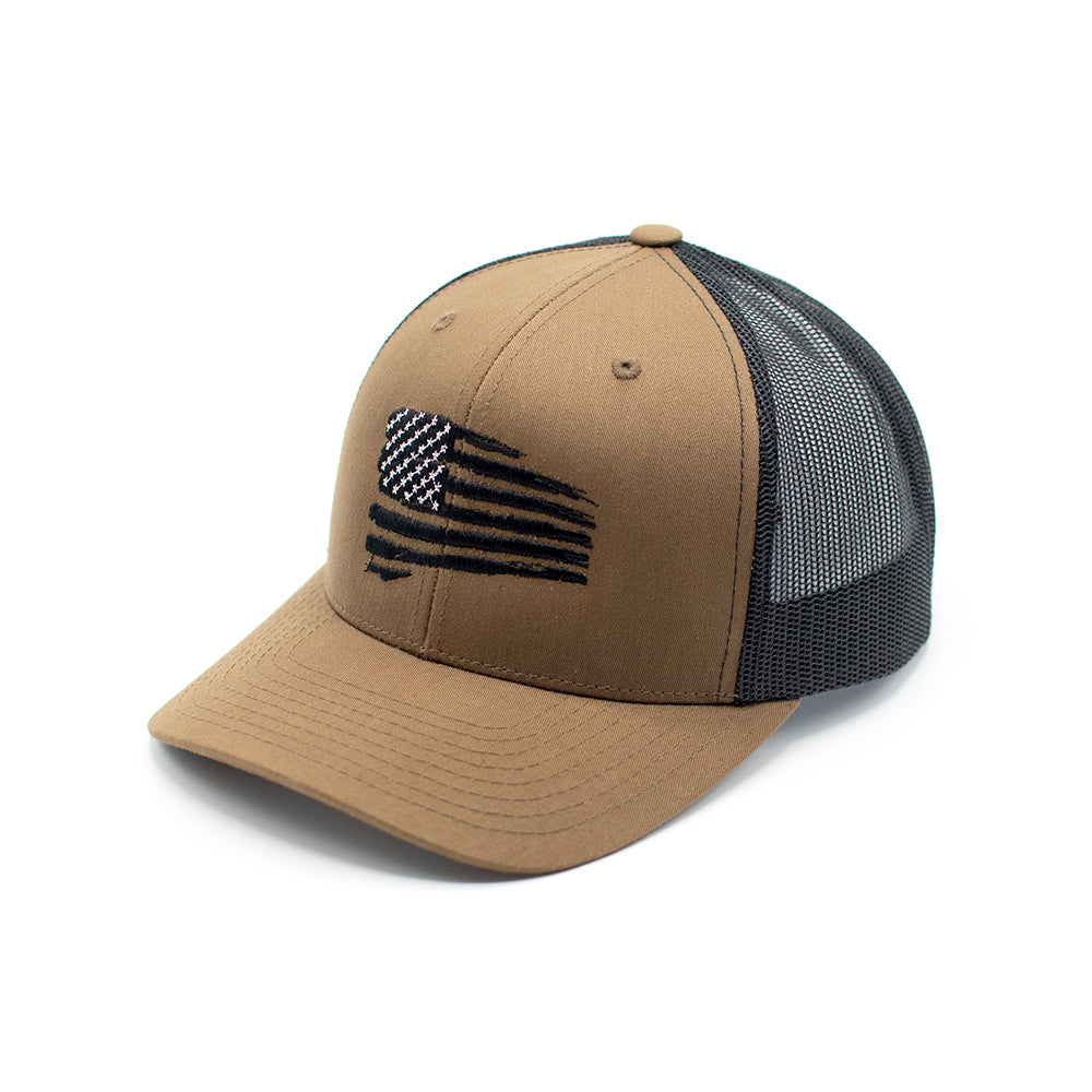 Black Tethered Flag Hat