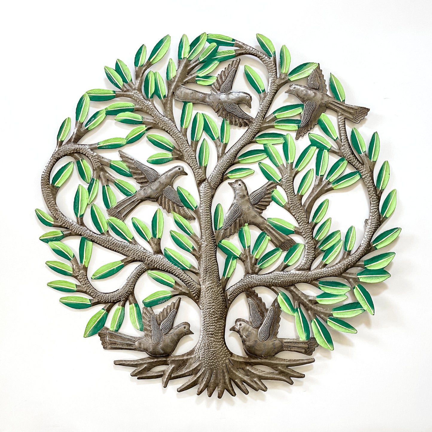 Birds at Home Oil Drum Art