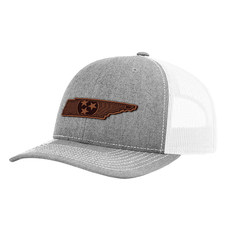 TN State Flag Leather Patch Hat