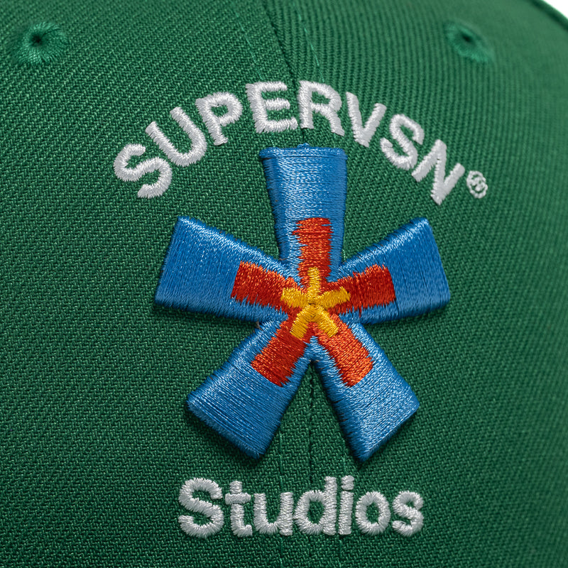 Supervsn x New Era Starburst Fitted Hat - Green