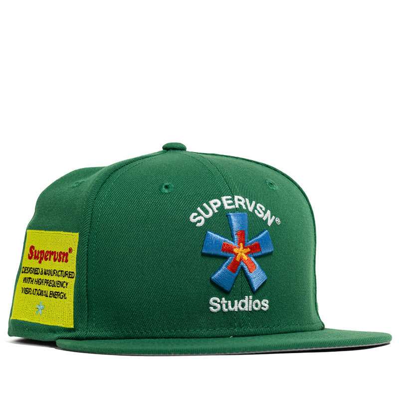 Supervsn x New Era Starburst Fitted Hat - Green