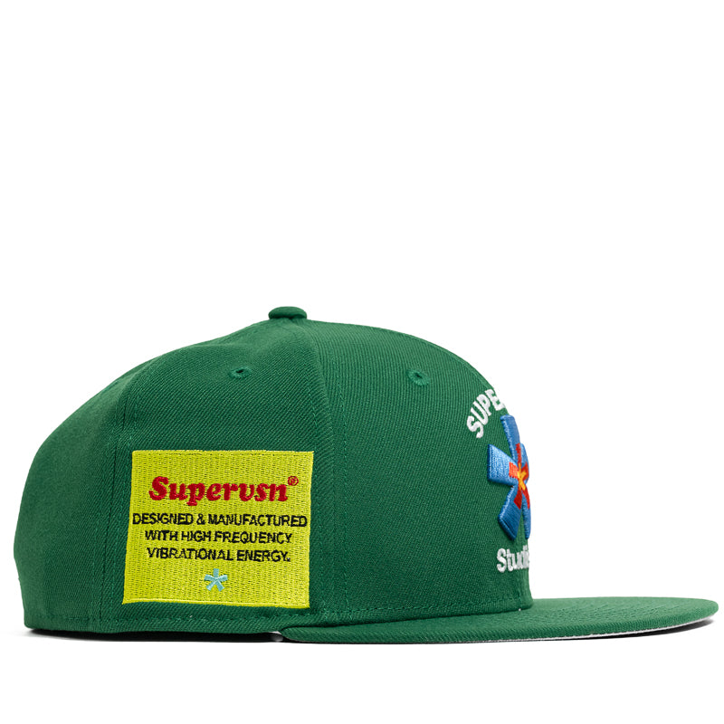 Supervsn x New Era Starburst Fitted Hat - Green