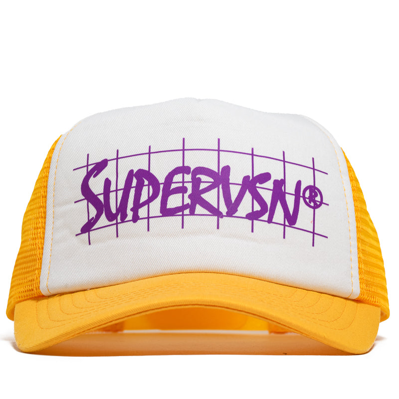 Supervsn VSN Grid Trucker Hat - Yellow