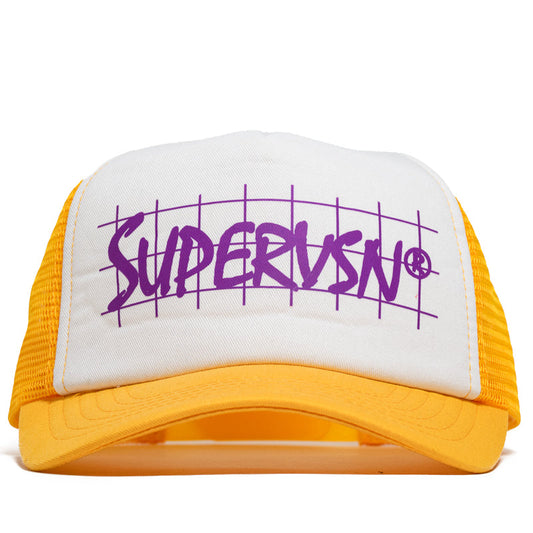 Supervsn VSN Grid Trucker Hat - Yellow