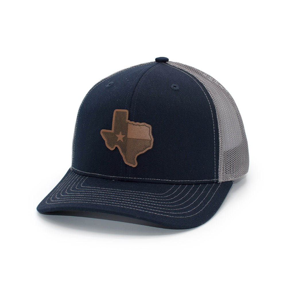 TX State Flag Leather Patch Hat
