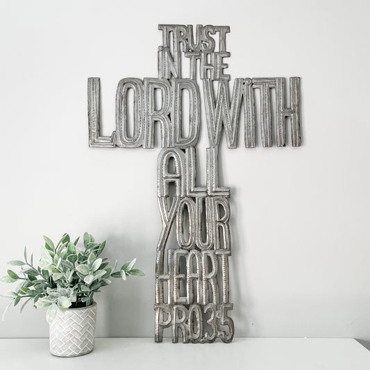 Trust Cross Oil Drum Art